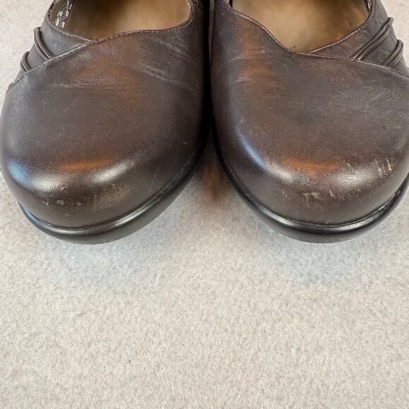 Dansko Ainsley Mary Jane Comfort Clogs Womens 38 or 7.5 Brown Shoes - Picture 12 of 13